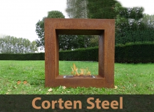 Corten Steel Fireplaces